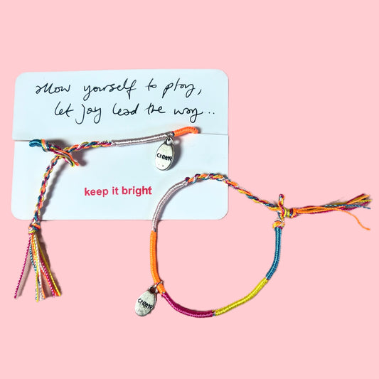 ‘create’ affirmation bracelet