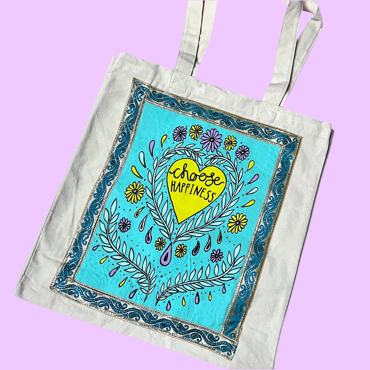 choose happiness tote bags | 4 colours