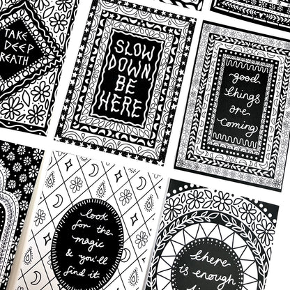 keep it bright colouring book - 10 prints