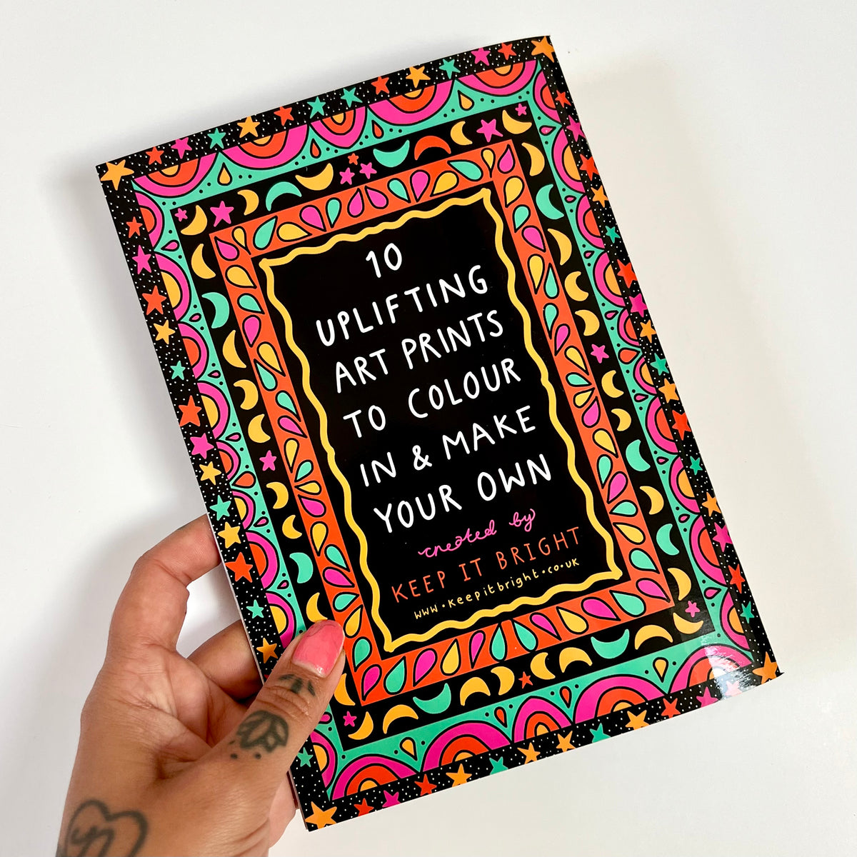 keep it bright colouring book - 10 prints