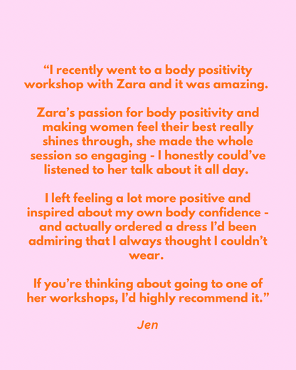 body positivity workshop | london | 18th july