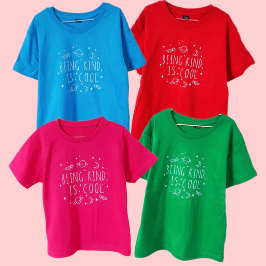 kids being kind is cool organic t-shirts