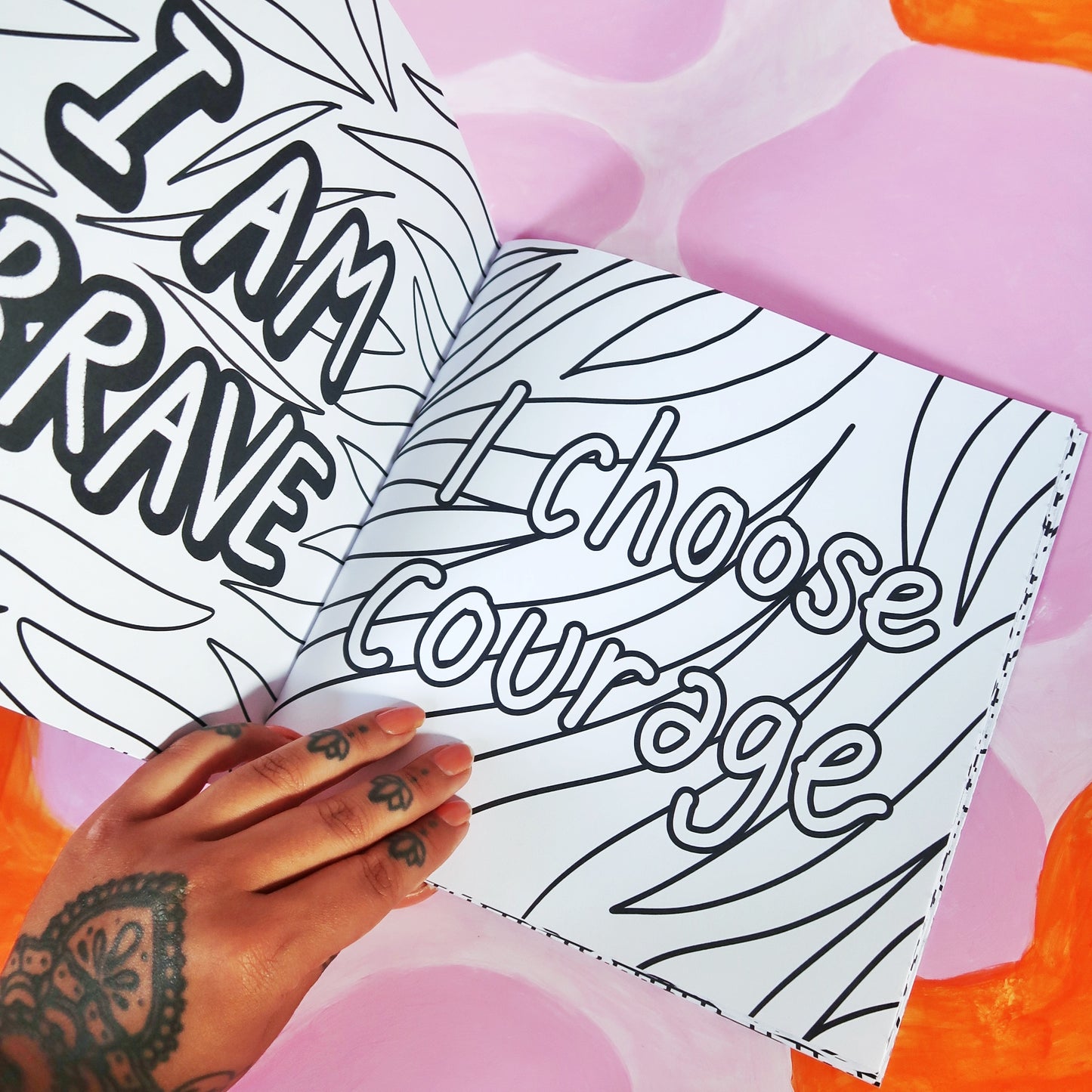 affirmation colouring book