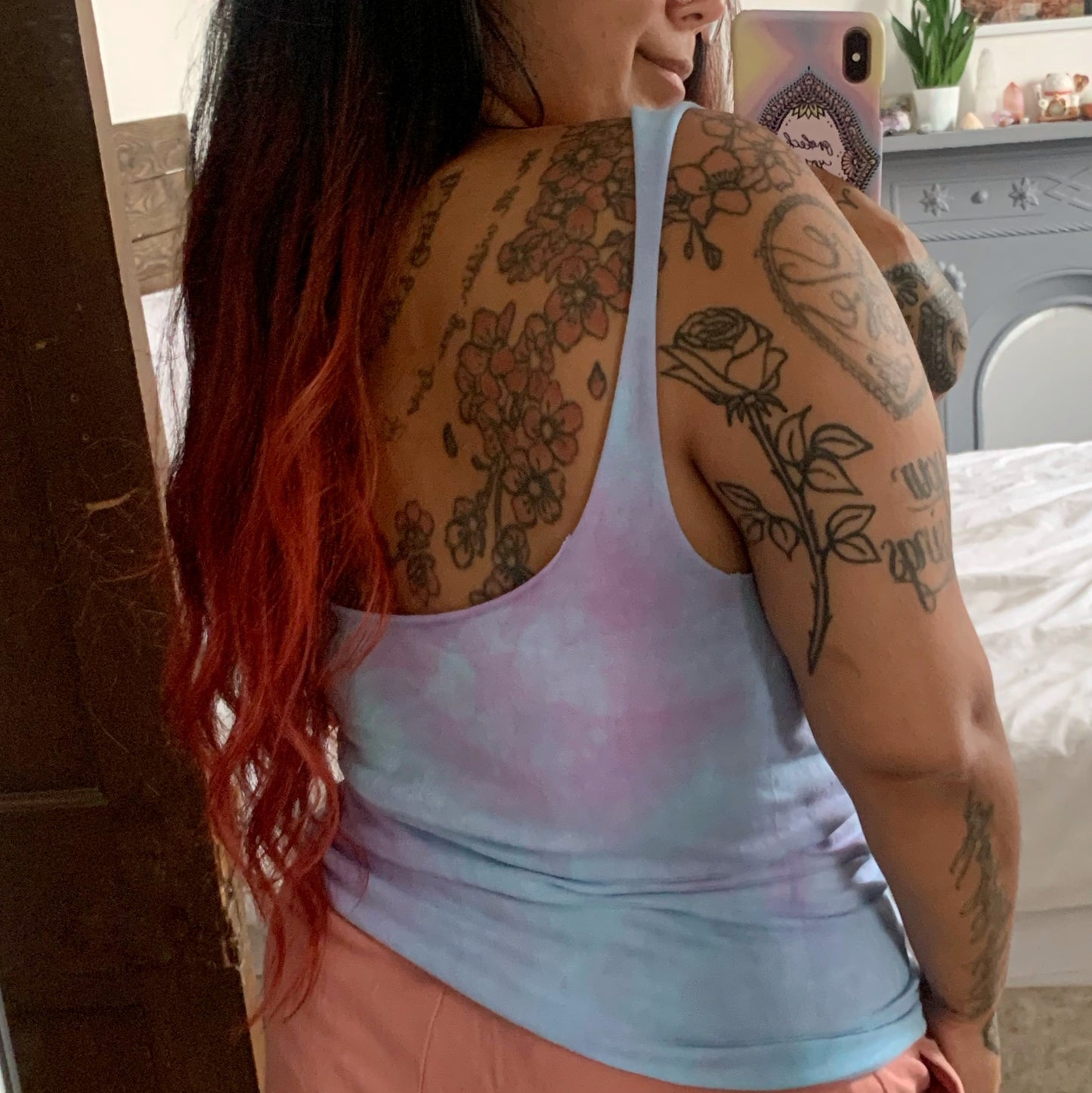 powerful tie dye vest top - v.2