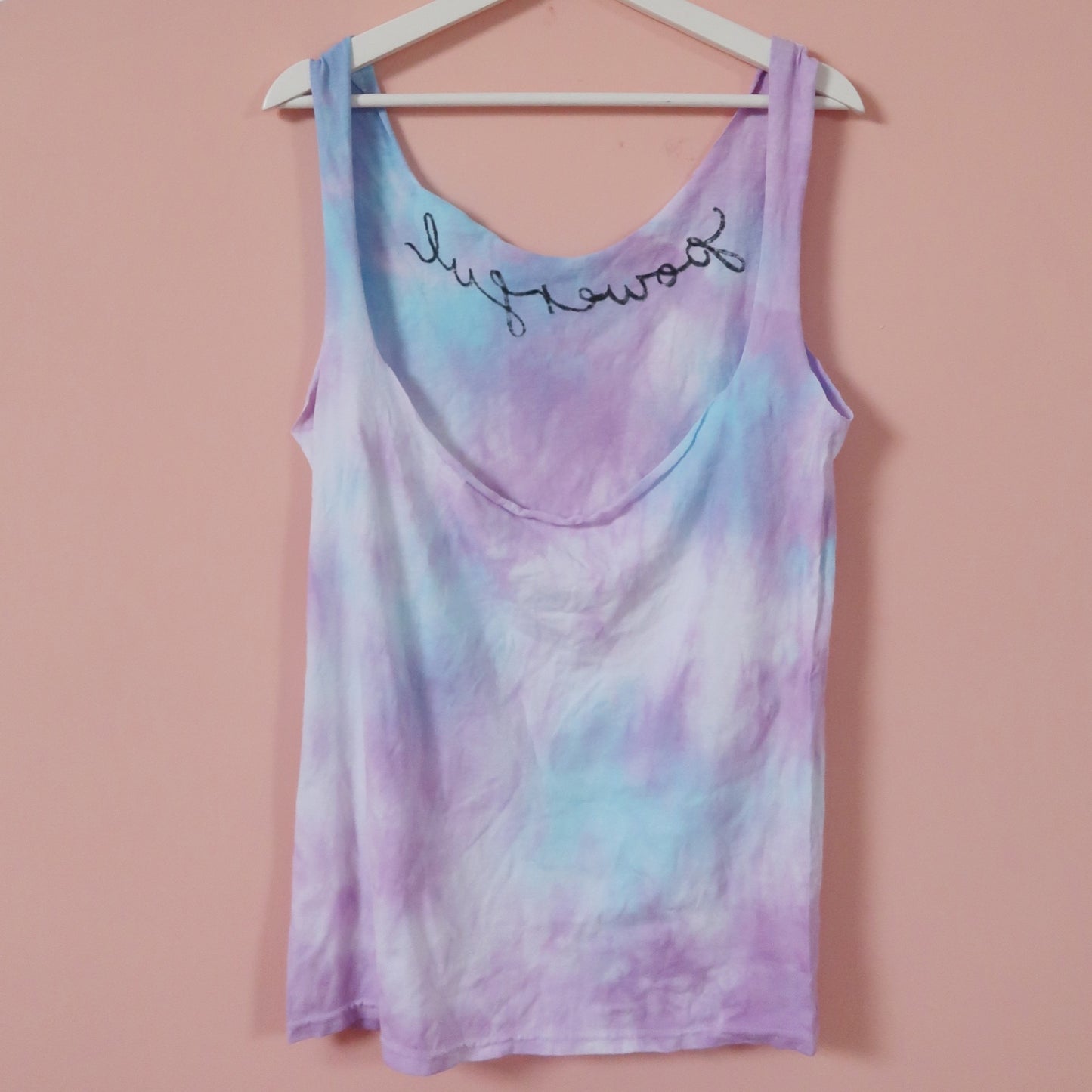 powerful tie dye vest top - v.2