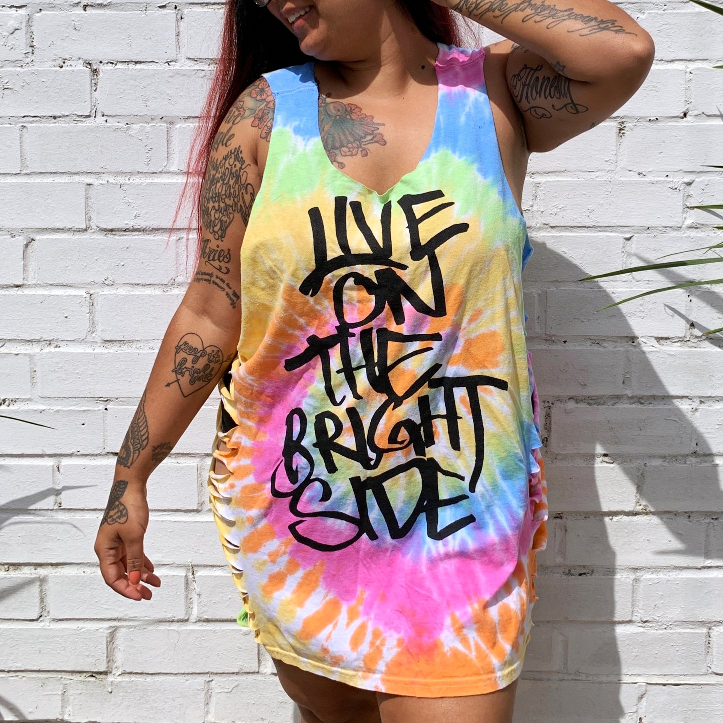 live on the bright side slash top - pastel mix
