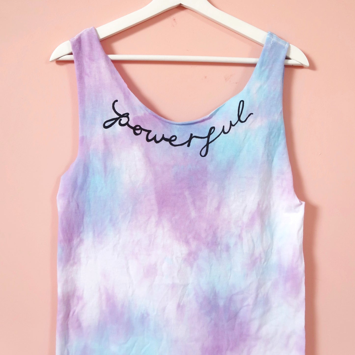 powerful tie dye vest top - v.2