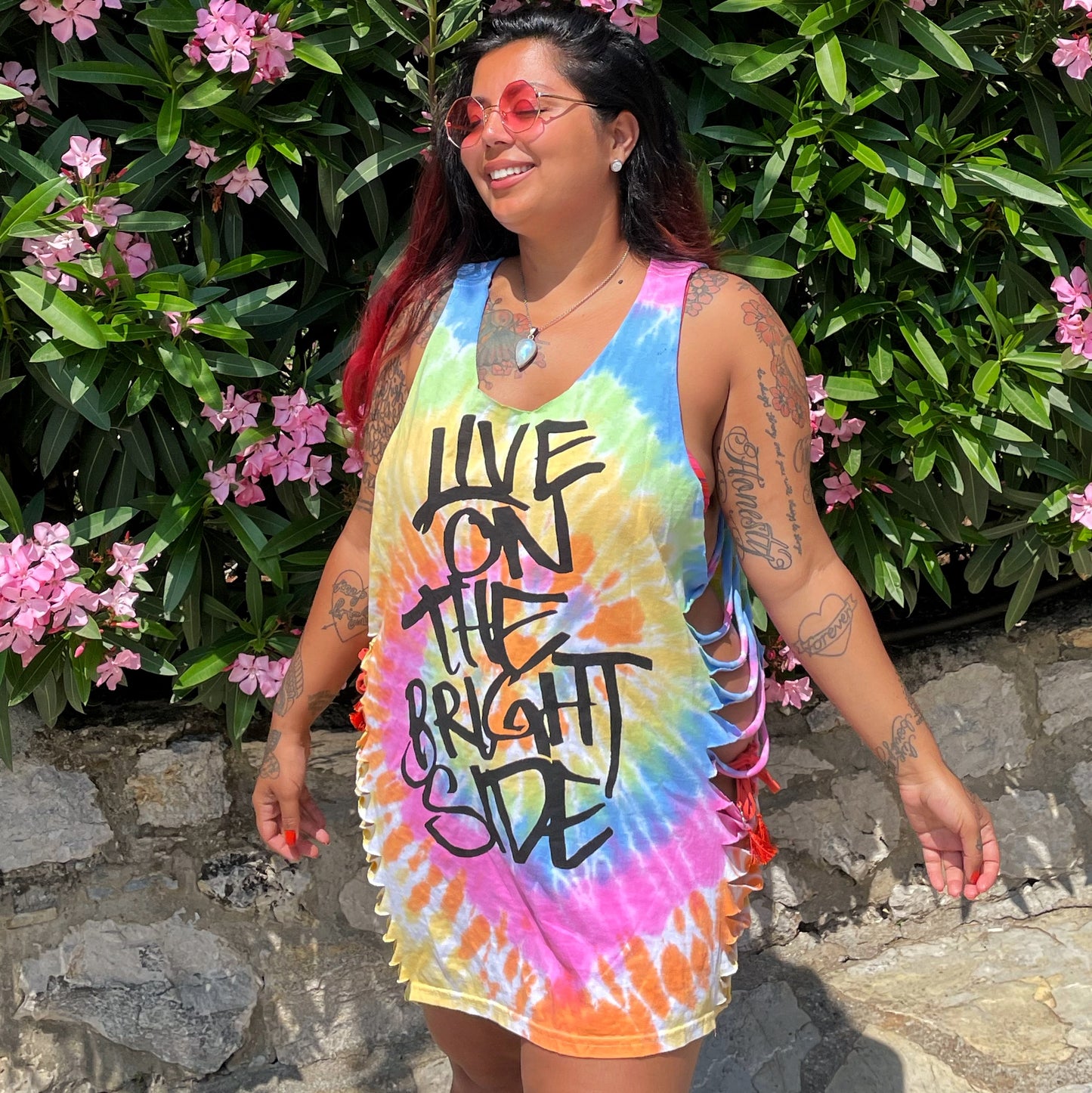 live on the bright side slash top - pastel mix
