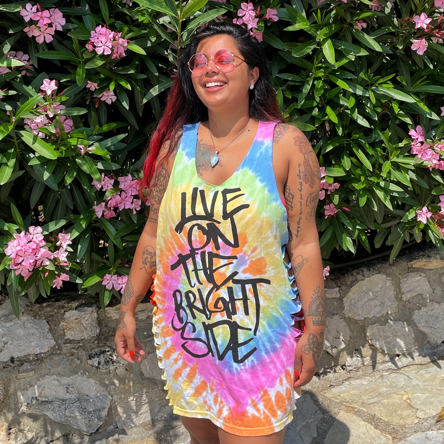 live on the bright side slash top - pastel mix