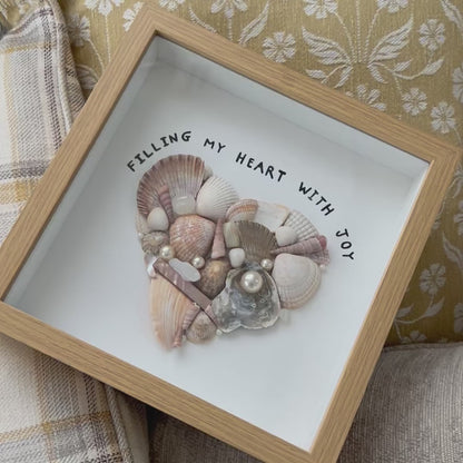 ocean heart - framed art