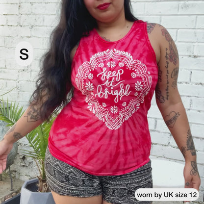 kind heart, fierce mind, brave spirit vest top - purple