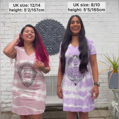 protect your energy tie dye dress