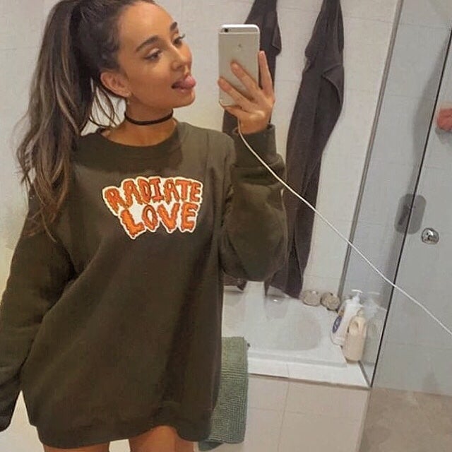 radiate love sweatshirt - as worn by ariana grande