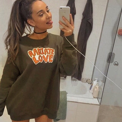 radiate love sweatshirt - as worn by ariana grande