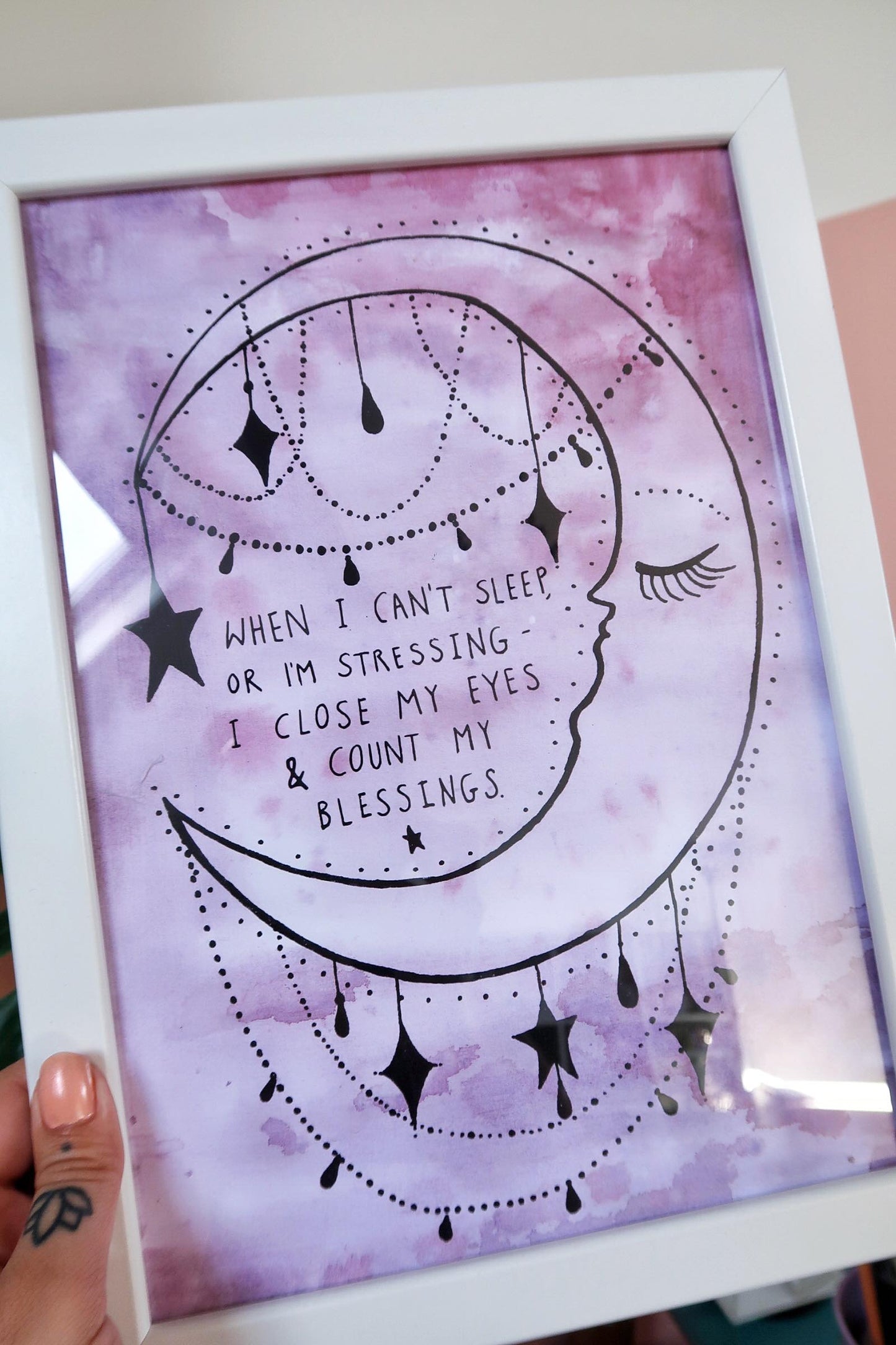 when i can't sleep.. - A4 print