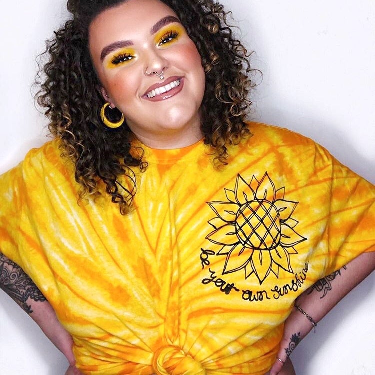be your own sunshine tie-dye t-shirt