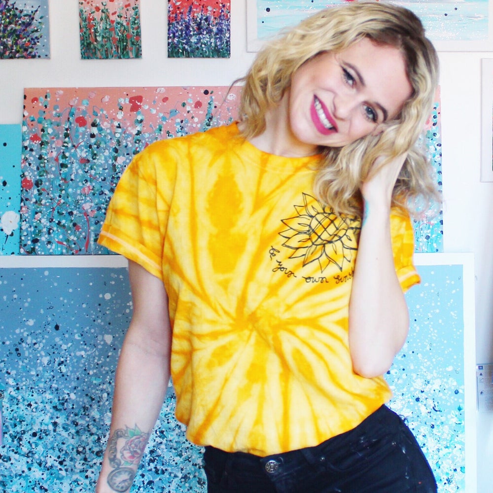 be your own sunshine tie-dye t-shirt