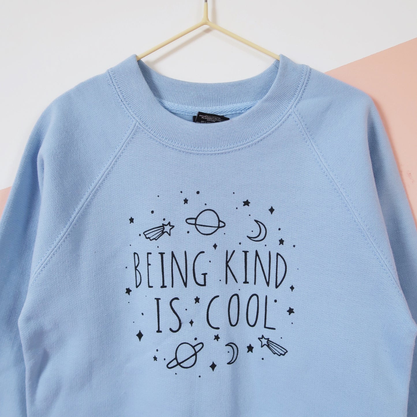 kids being kind is cool sweatshirt - blue
