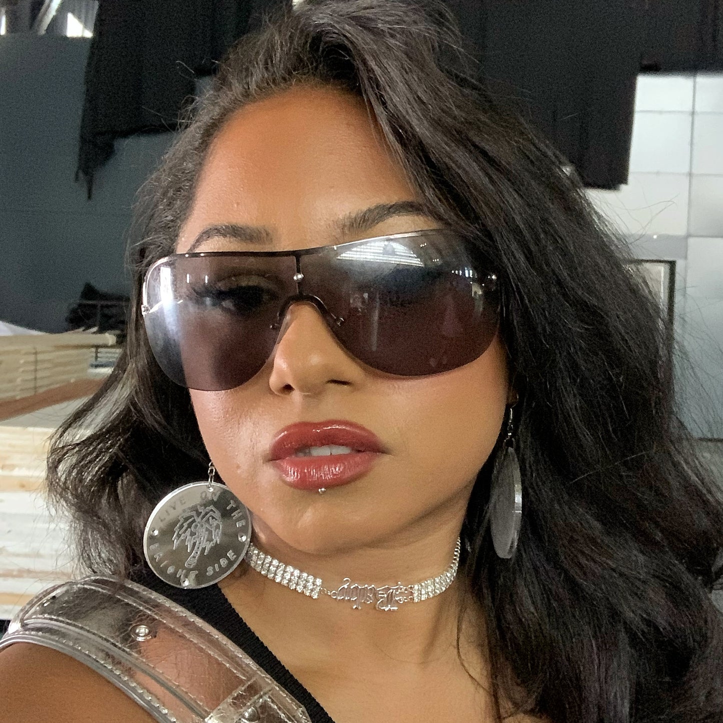 live on the bright side earrings