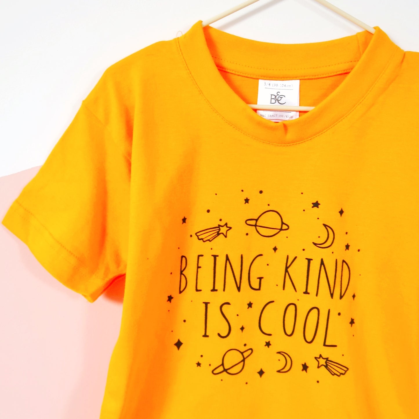 kids being kind is cool t-shirt - yellow
