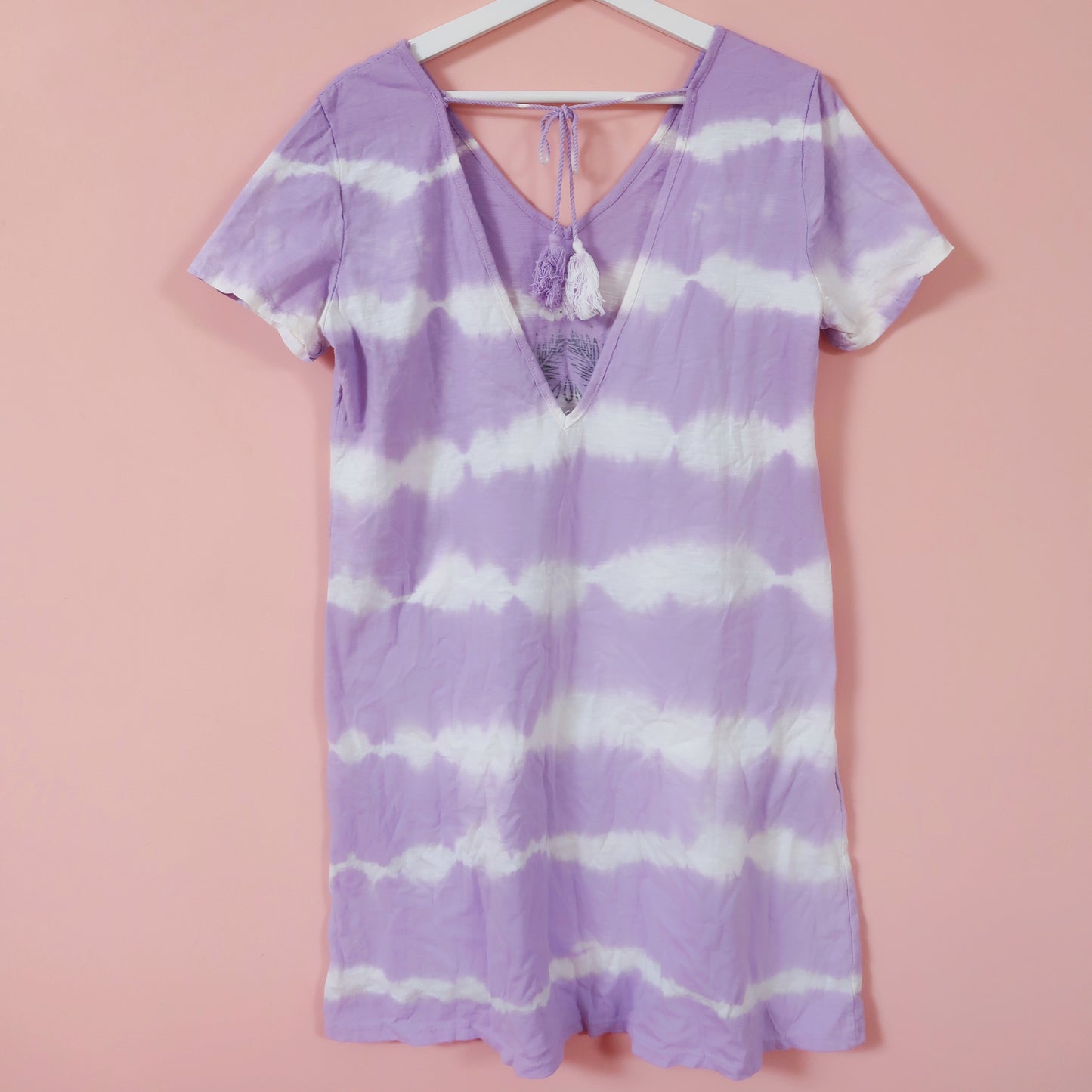 trust the timing of your life tie dye dress