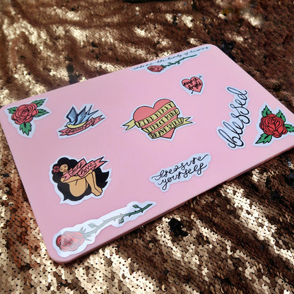 tattoo flash vinyl sticker sheet