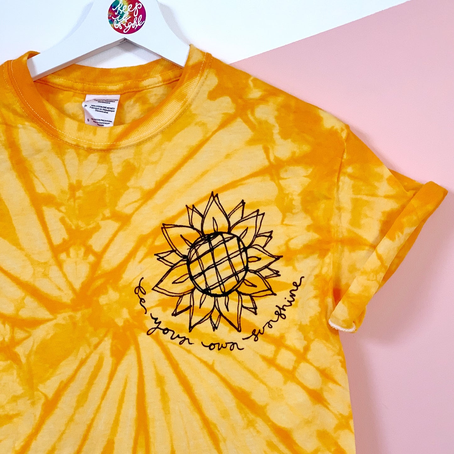 be your own sunshine tie-dye t-shirt