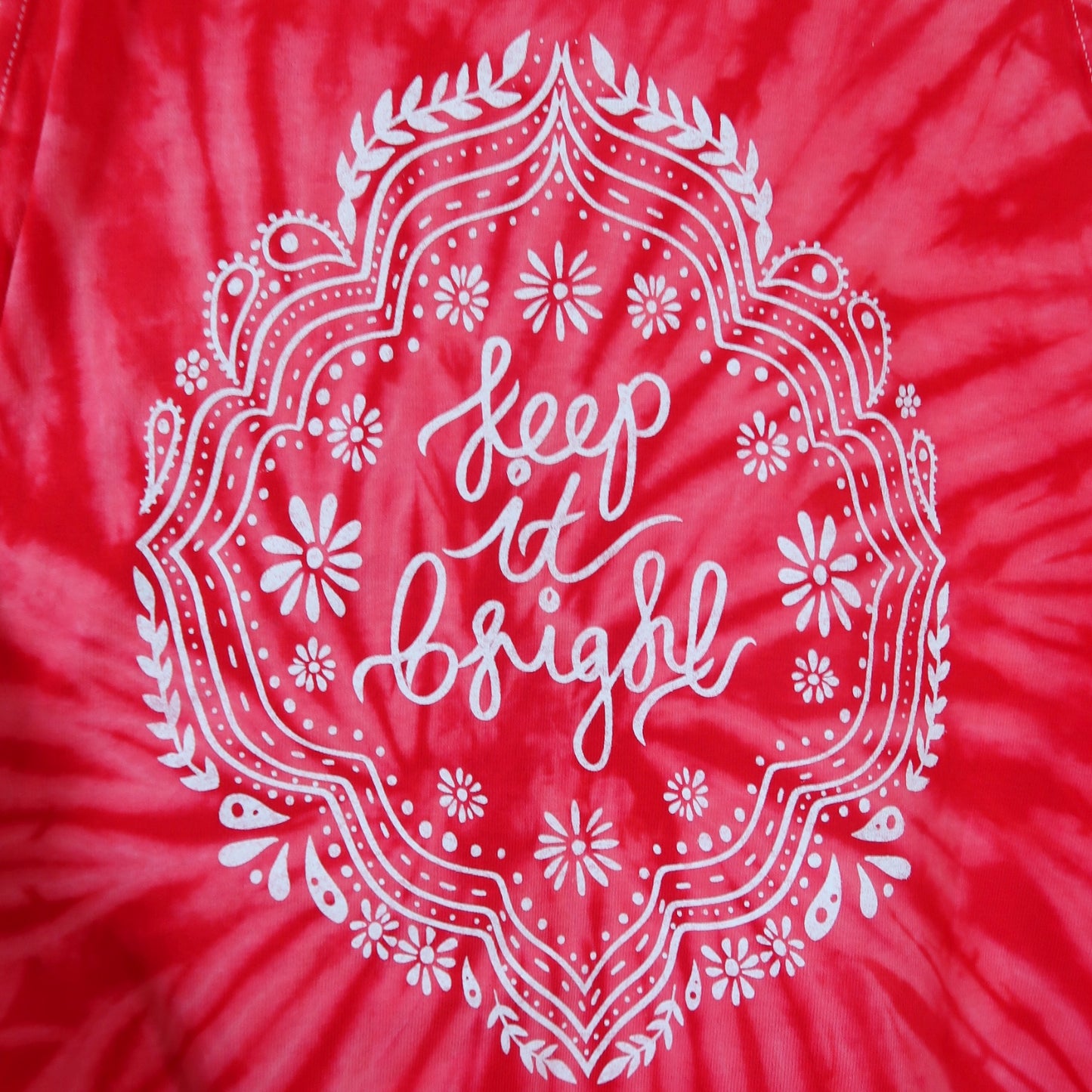 keep it bright tie dye vest top - red