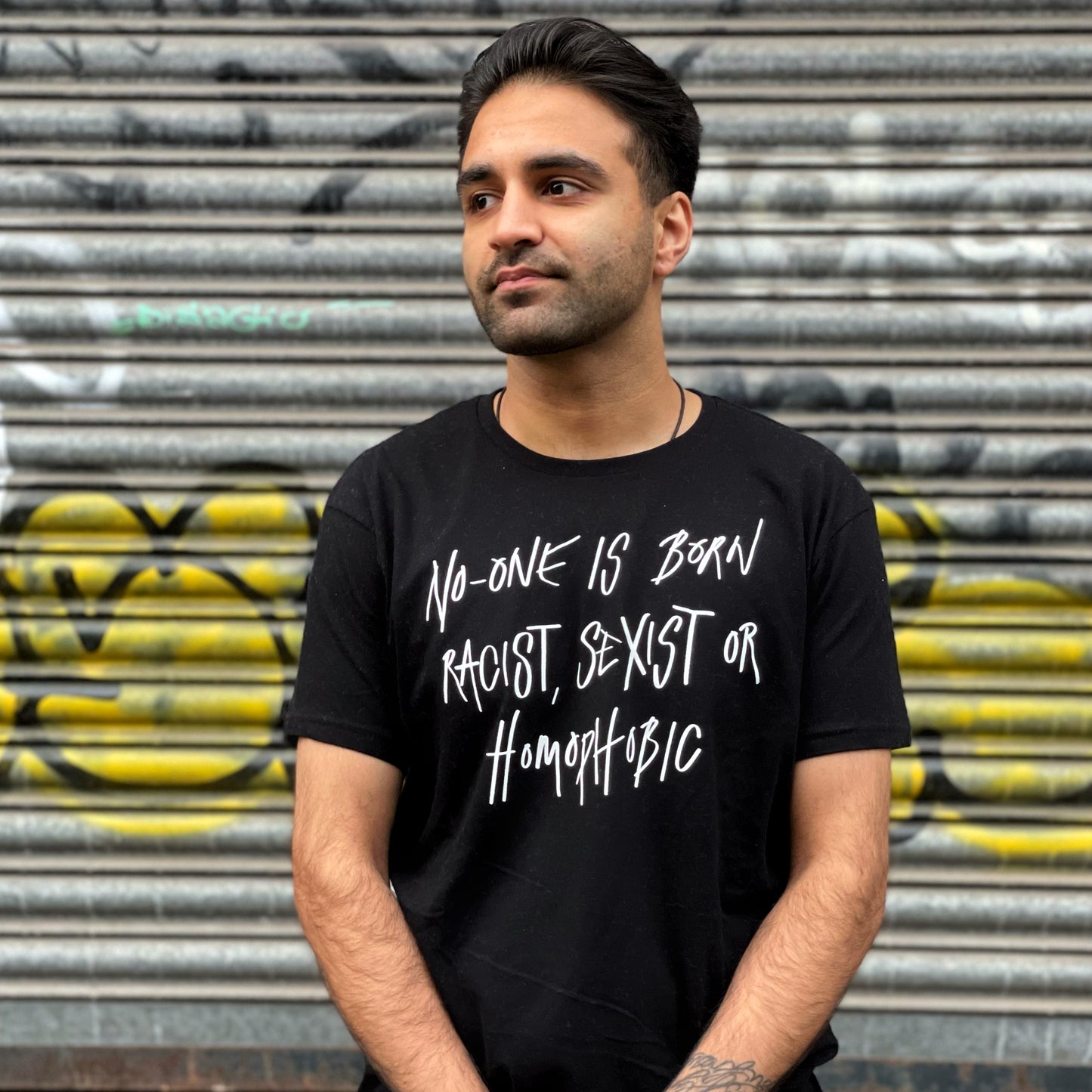 hate is taught t-shirt - black
