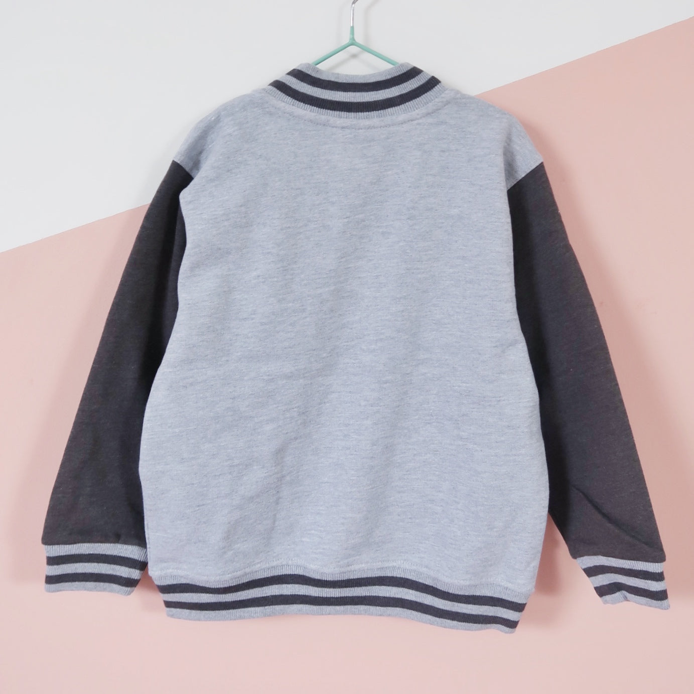 being kind is cool kids varsity jacket v.2 - grey