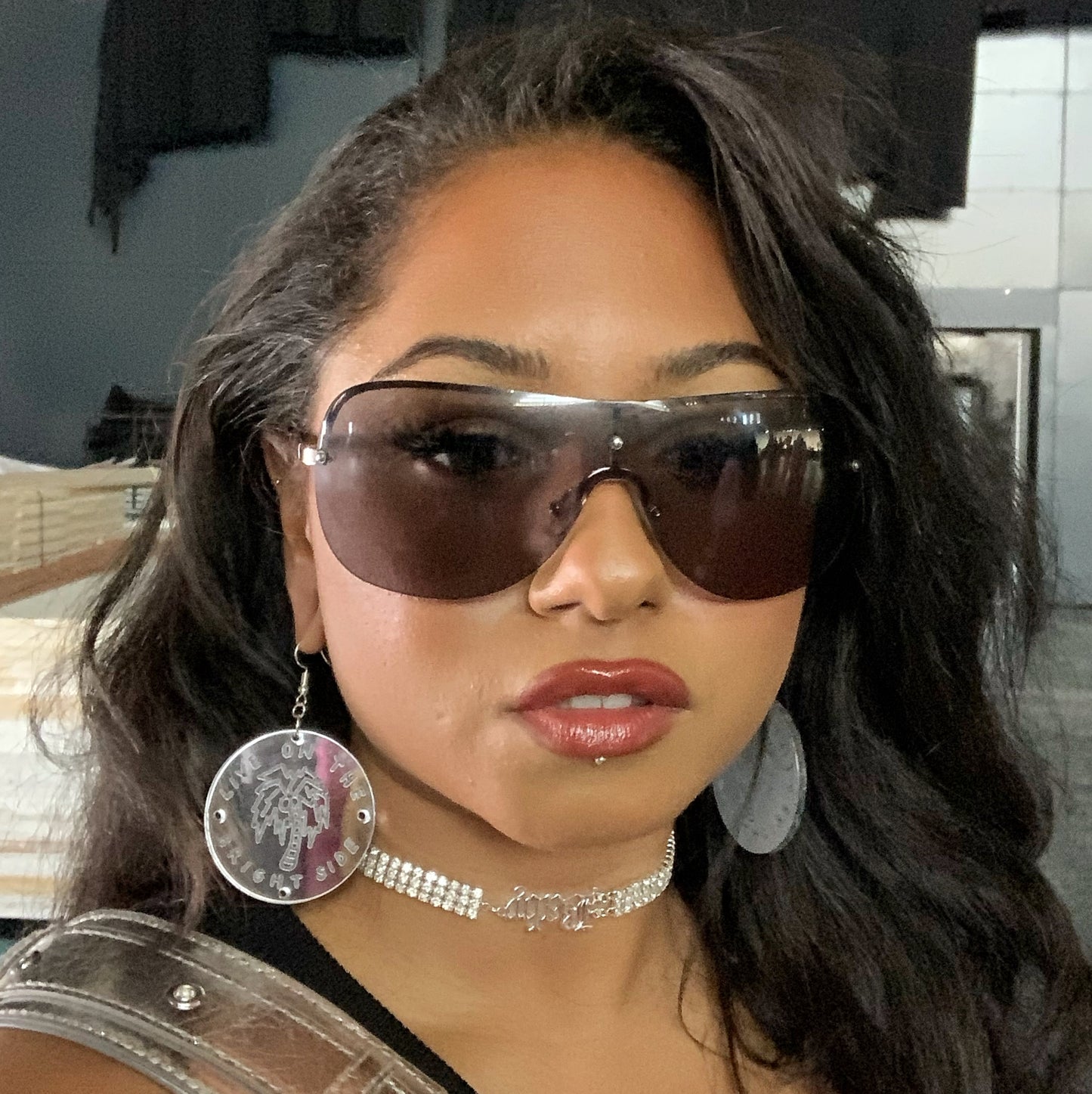 live on the bright side earrings