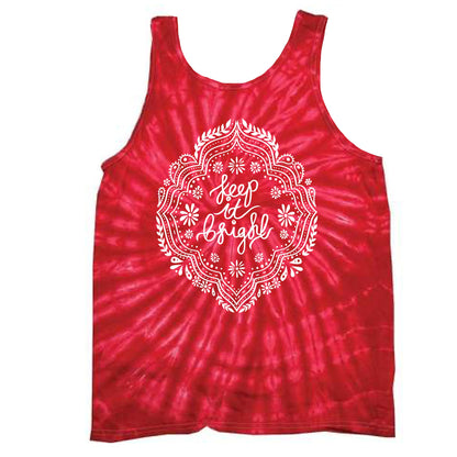 keep it bright tie dye vest top - red