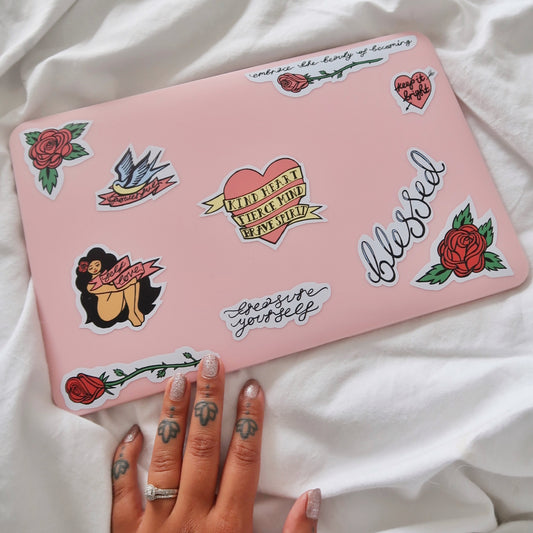 tattoo flash vinyl sticker sheet