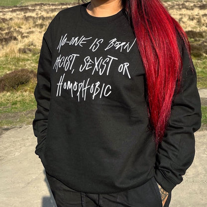 hate is taught sweatshirt - black
