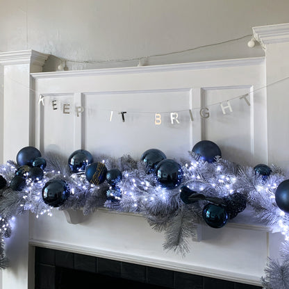 keep it bright silver garland
