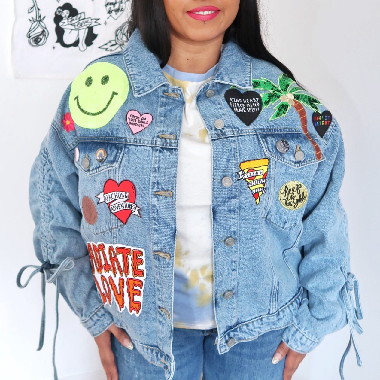 Patches on jacket | Denim jacket patches, Denim fashion, Custom denim  jackets