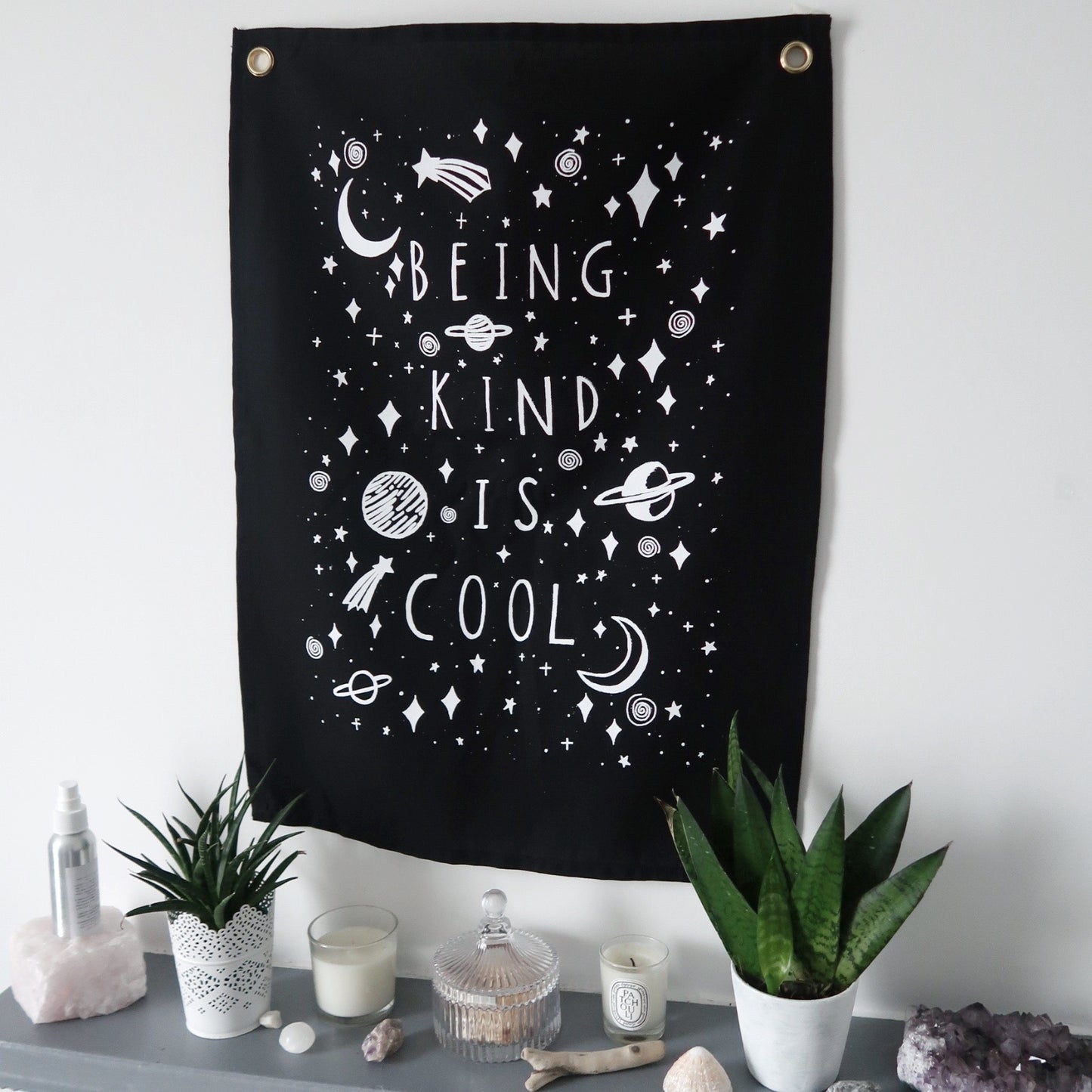 being kind is cool vertical wall hanging