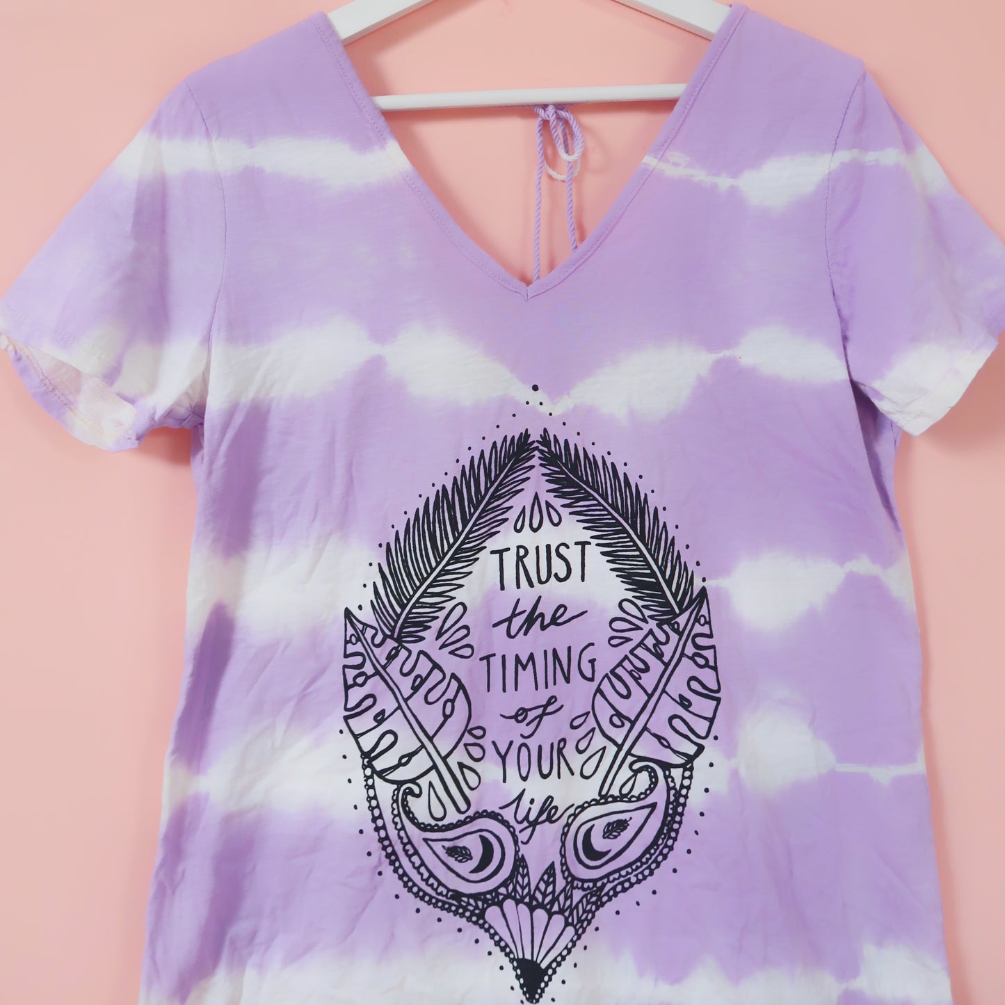trust the timing of your life tie dye dress