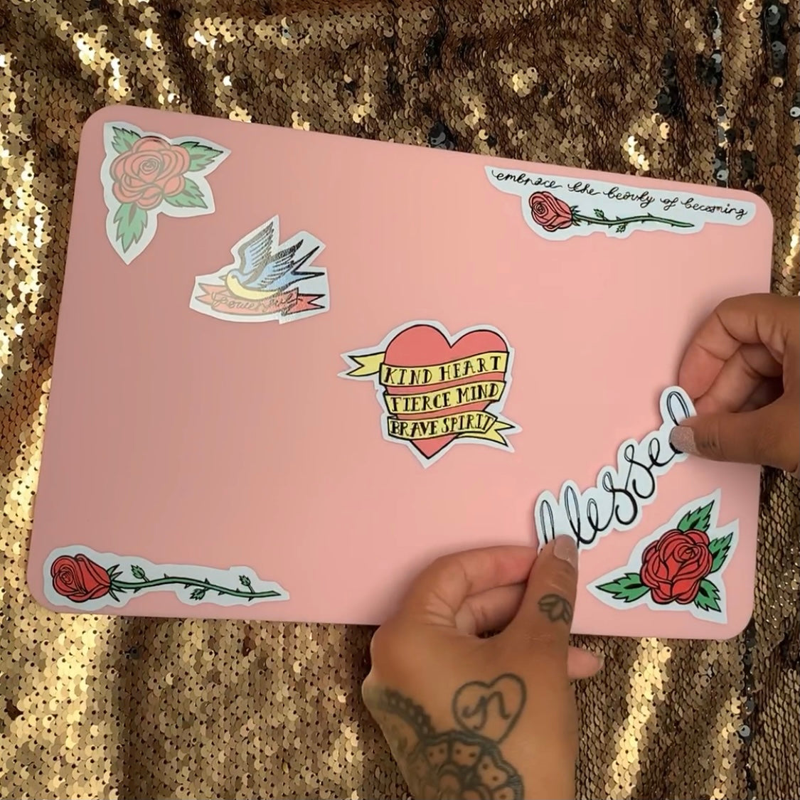 tattoo flash vinyl sticker sheet