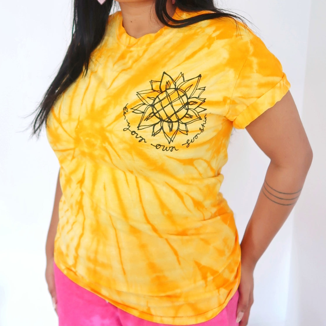 be your own sunshine tie-dye t-shirt