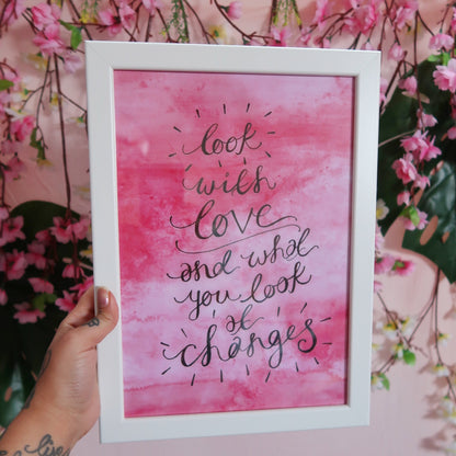 look with love... - A4 print