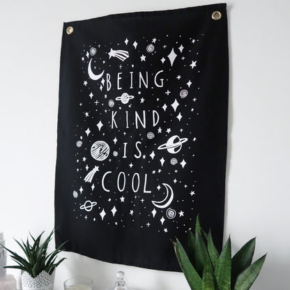 being kind is cool vertical wall hanging