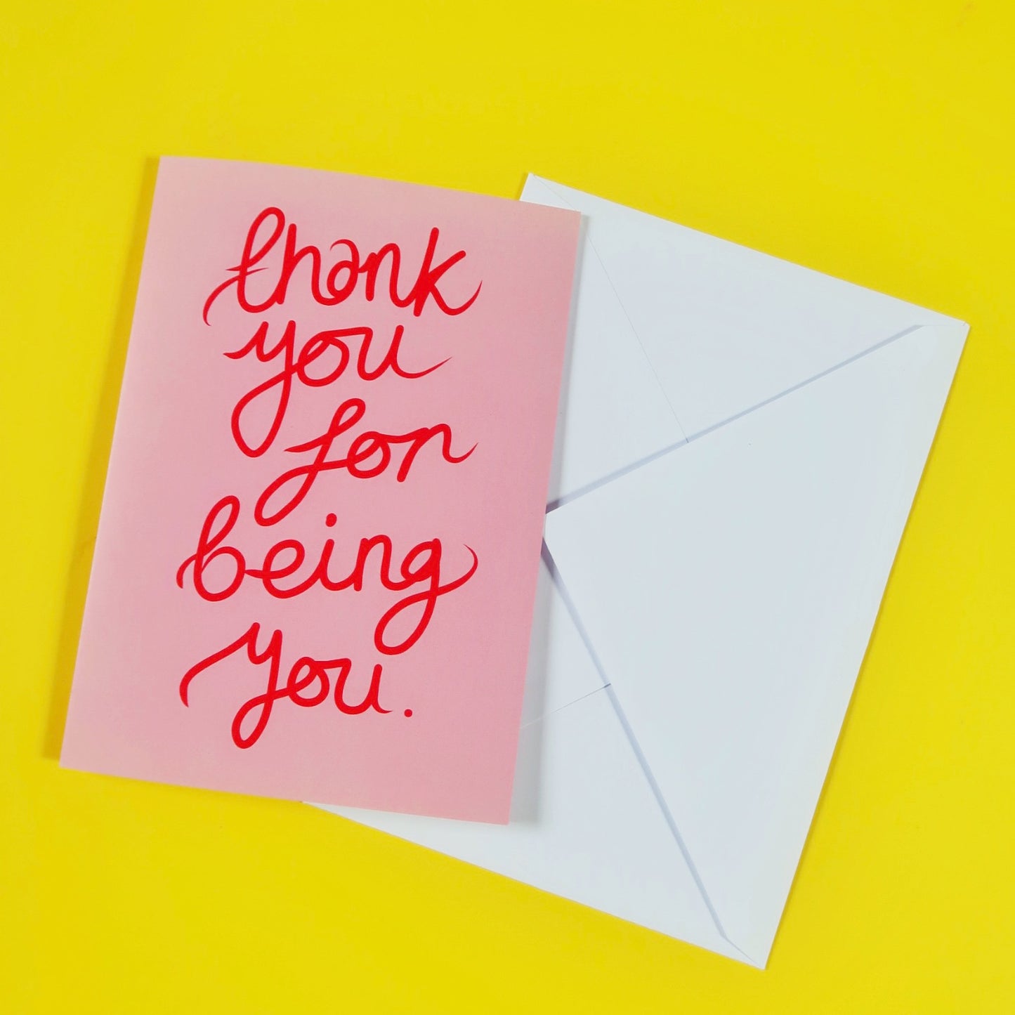 thank you for being you - greeting card