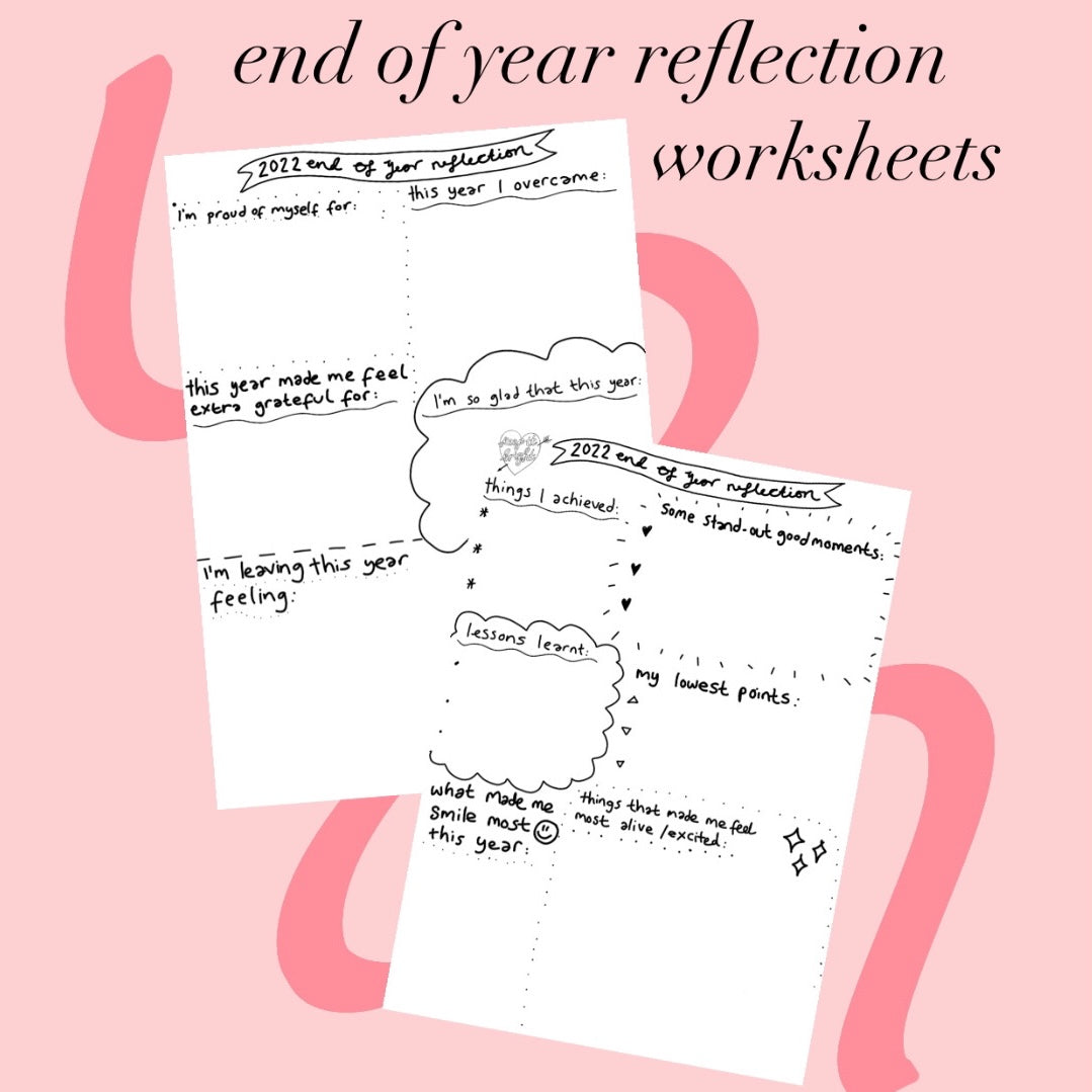 FREE end of year reflection worksheets!