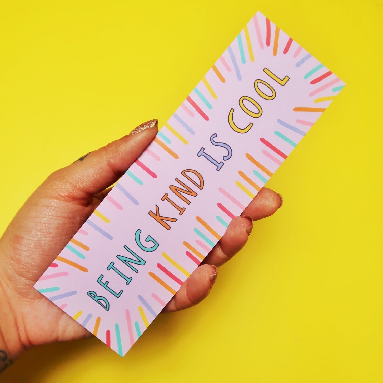 Being Kind Is Cool kids book - a book about kindness - bookmark