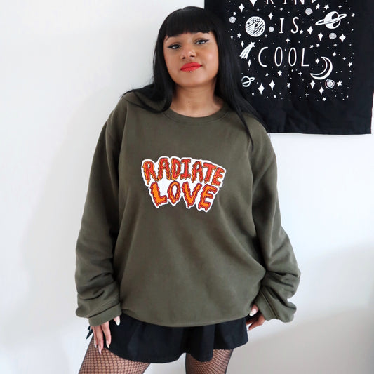 radiate love sweatshirt - as worn by ariana grande