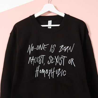 hate is taught sweatshirt - black